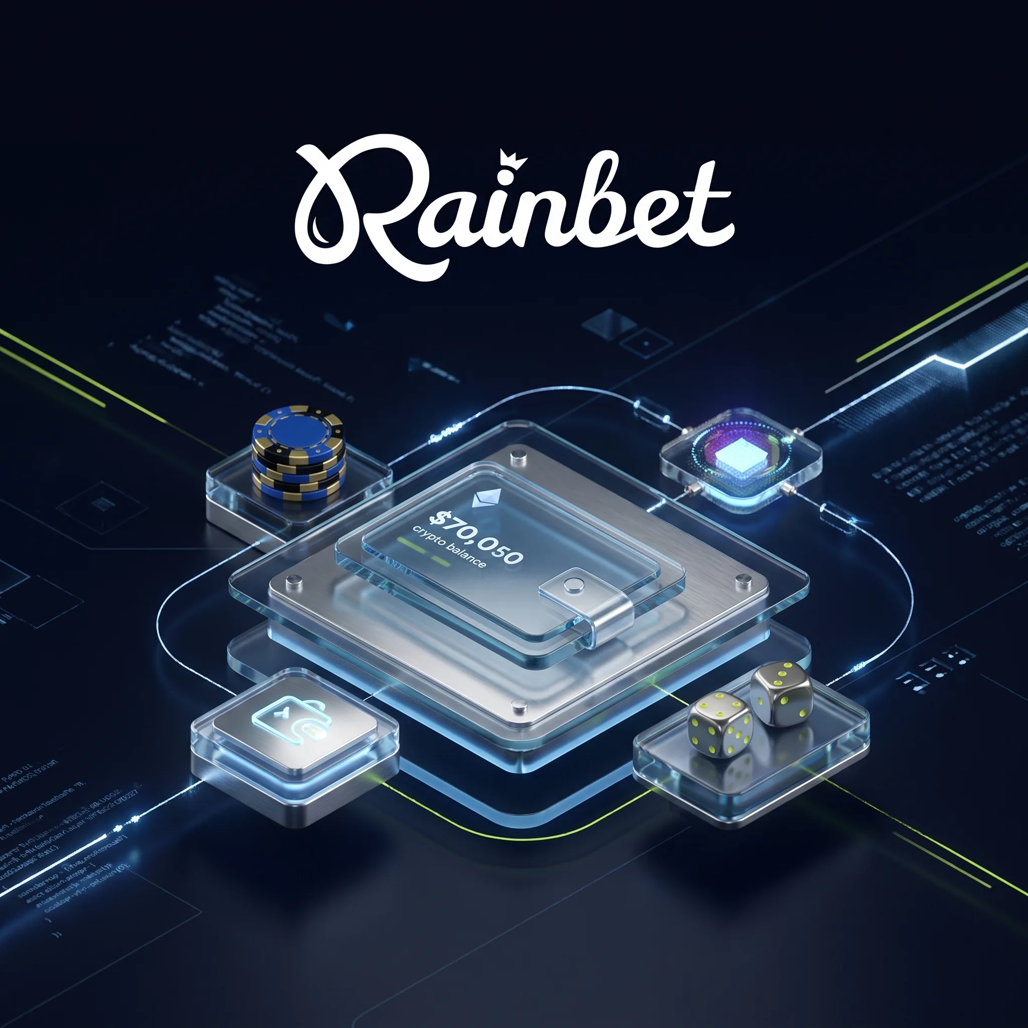 Rainbet crypto wallet and casino interface